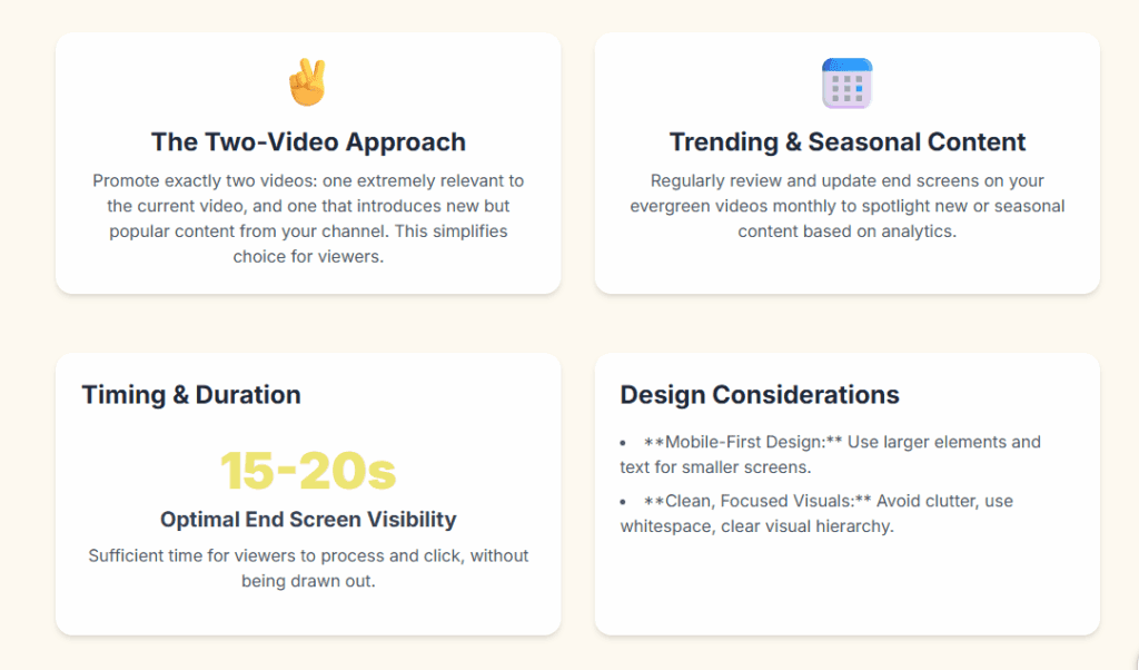Mastering YouTube End Screens